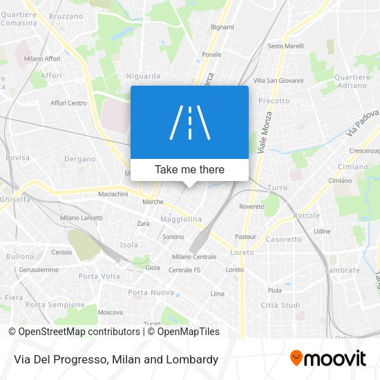 Via Del Progresso map