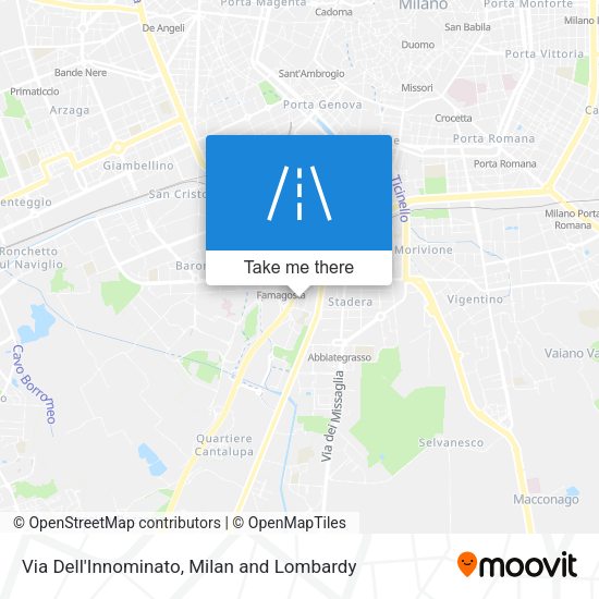 Via Dell'Innominato map