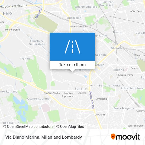 Via Diano Marina map