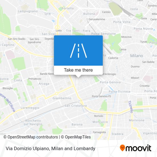 Via Domizio Ulpiano map