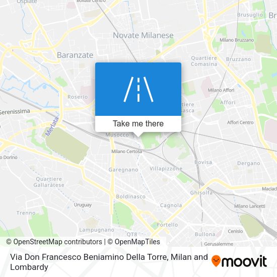 Via Don Francesco Beniamino Della Torre map