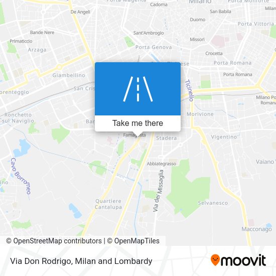 Via Don Rodrigo map