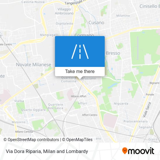 Via Dora Riparia map