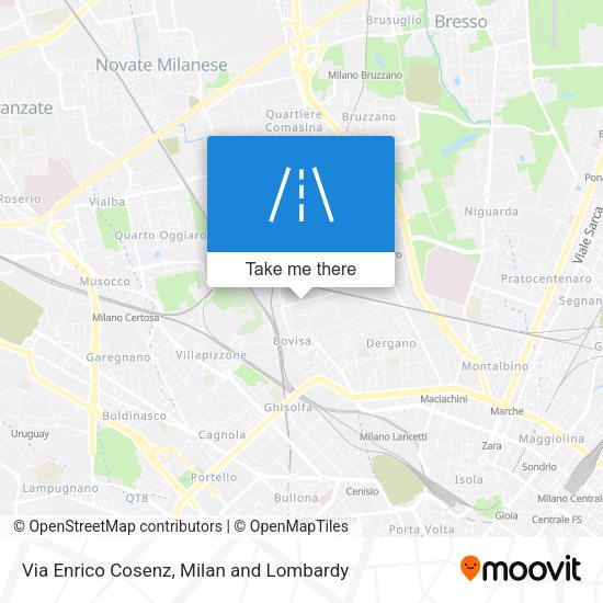 Via Enrico Cosenz map