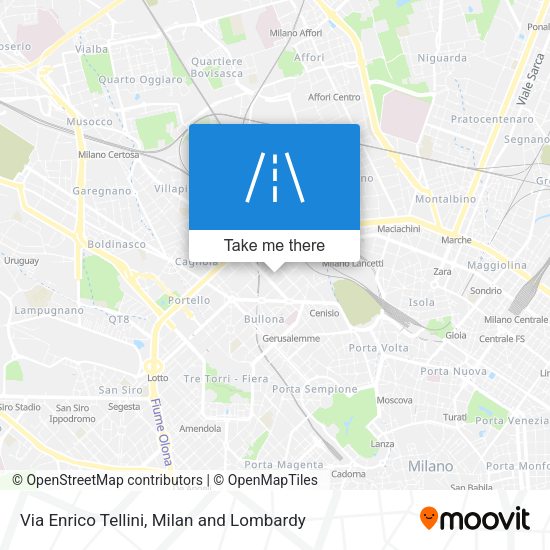 Via Enrico Tellini map