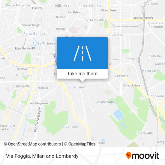 Via Foggia map