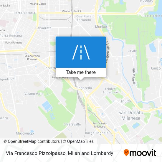 Via Francesco Pizzolpasso map