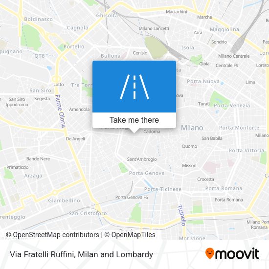 Via Fratelli Ruffini map