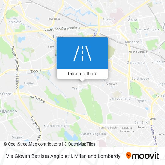 Via Giovan Battista Angioletti map