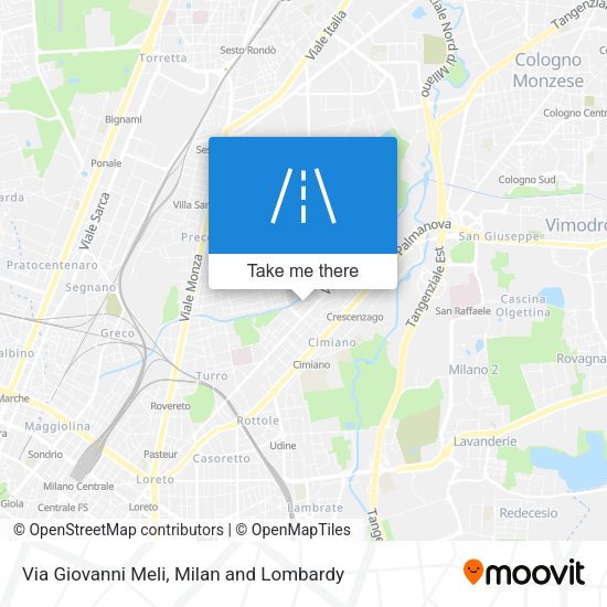 Via Giovanni Meli map