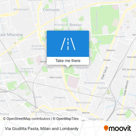 Via Giuditta Pasta map