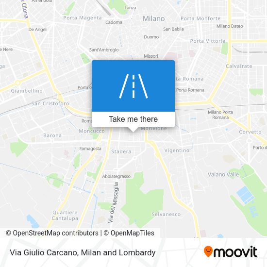 Via Giulio Carcano map