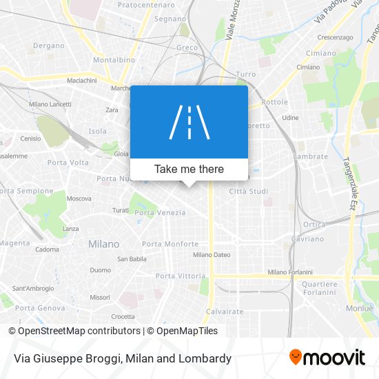 How to get to Via Giuseppe Broggi in Milano by Bus Metro Light