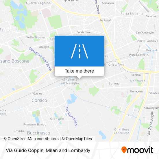 Via Guido Coppin map