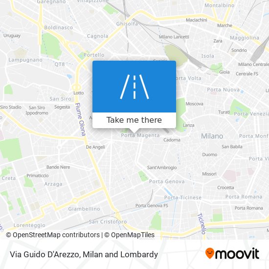 How to get to Via Guido D Arezzo in Milano by Bus Metro Light