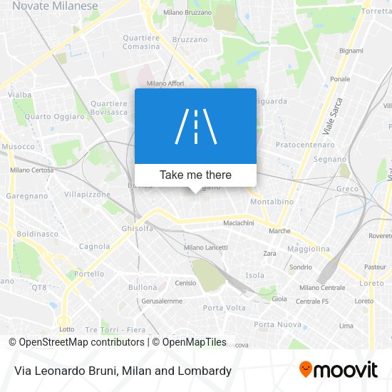 Via Leonardo Bruni map