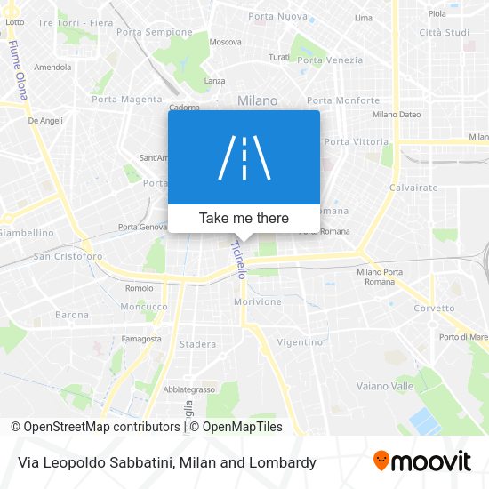 Via Leopoldo Sabbatini map