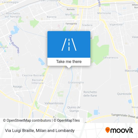 Via Luigi Braille map