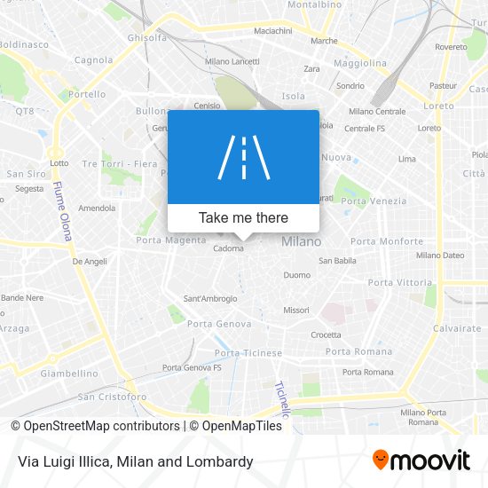 Via Luigi Illica map