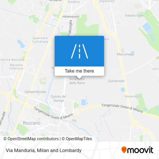 Via Manduria map