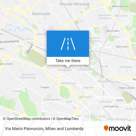 Via Mario Pannunzio map