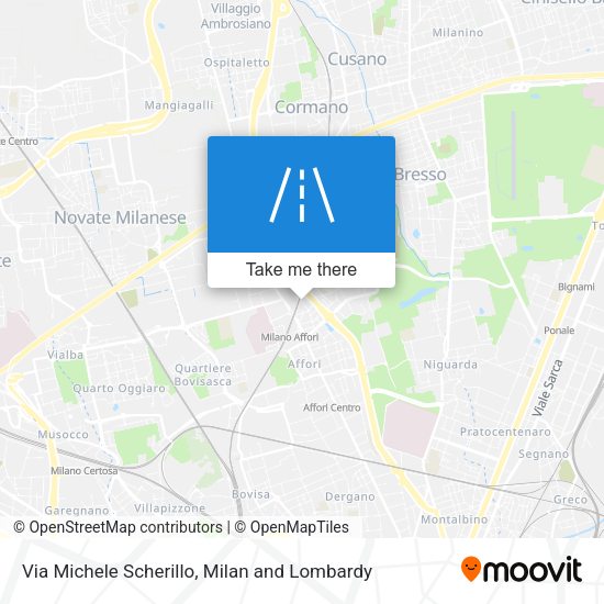 Via Michele Scherillo map