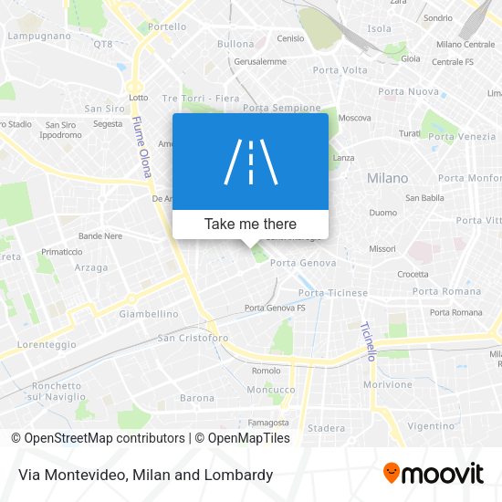 Via Montevideo map