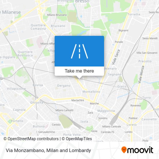 Via Monzambano map