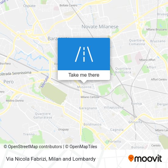 Via Nicola Fabrizi map