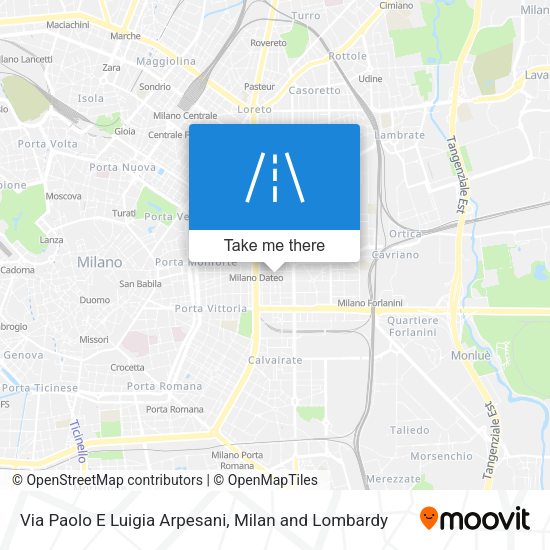 Via Paolo E Luigia Arpesani map