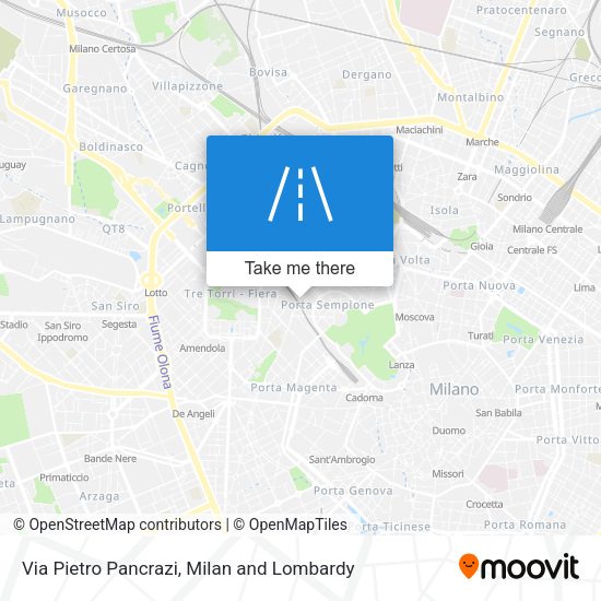 Via Pietro Pancrazi map