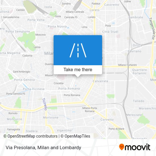 Via Presolana map