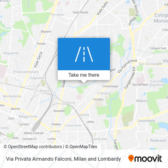 Via Privata Armando Falconi map