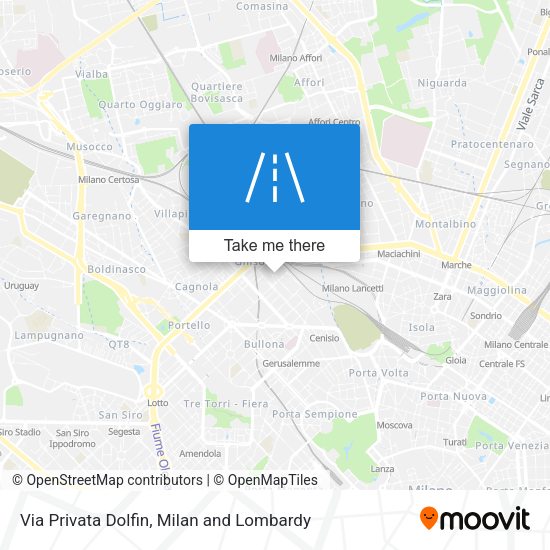 Via Privata Dolfin map