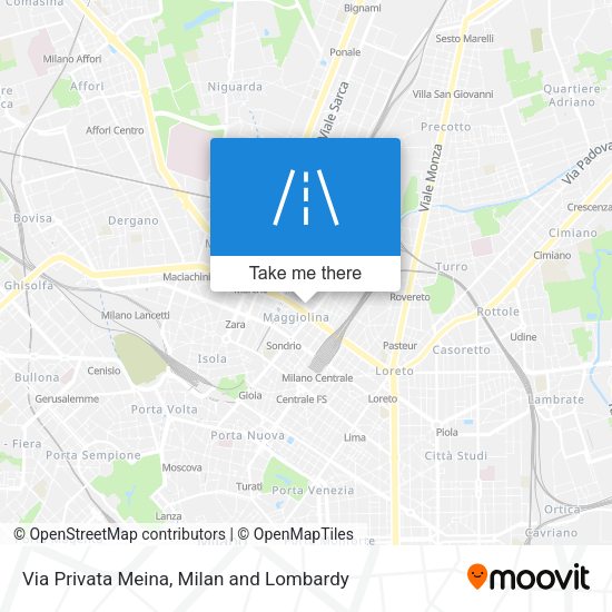 Via Privata Meina map