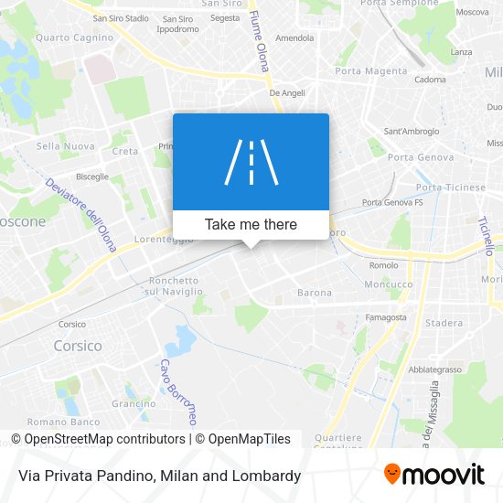 Via Privata Pandino map
