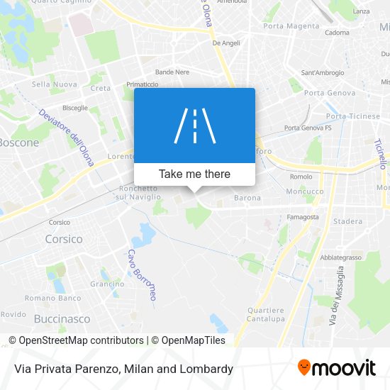 Via Privata Parenzo map