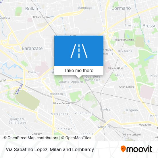 Via Sabatino Lopez map