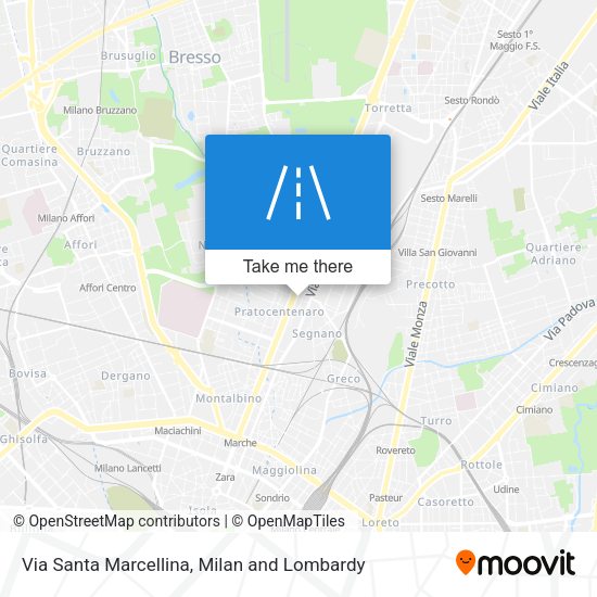 Via Santa Marcellina map