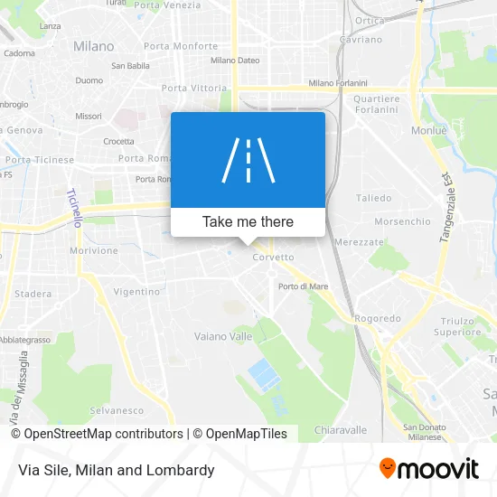 Via Sile map