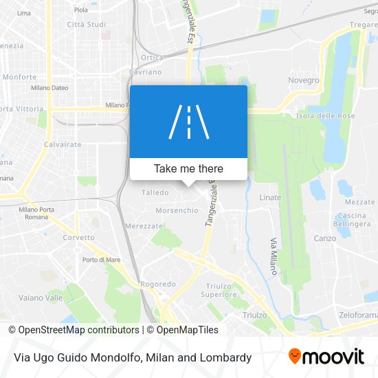 Via Ugo Guido Mondolfo map
