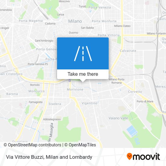 Via Vittore Buzzi map