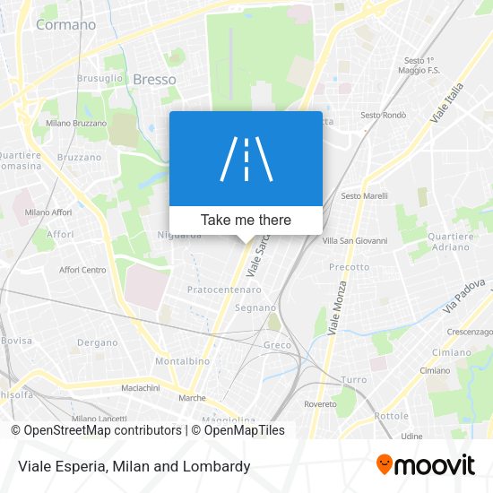 Viale Esperia map