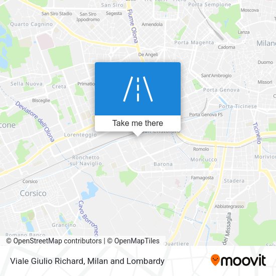 Viale Giulio Richard map