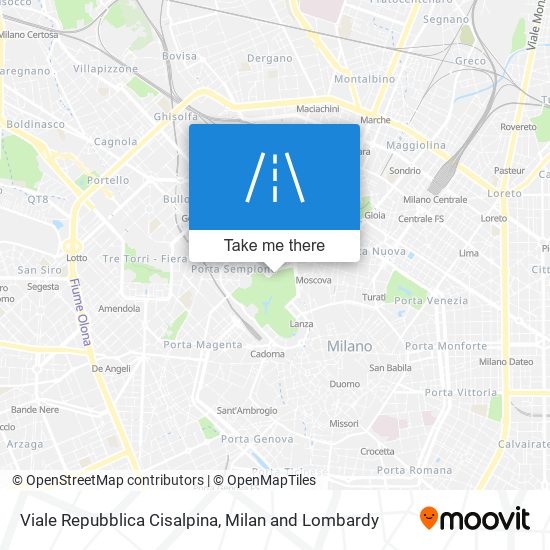 Viale Repubblica Cisalpina map