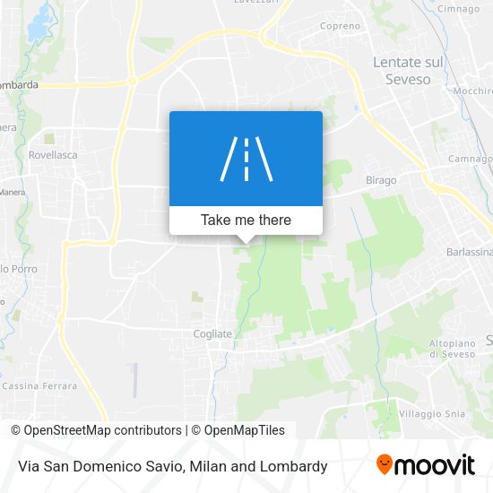Via San Domenico Savio map