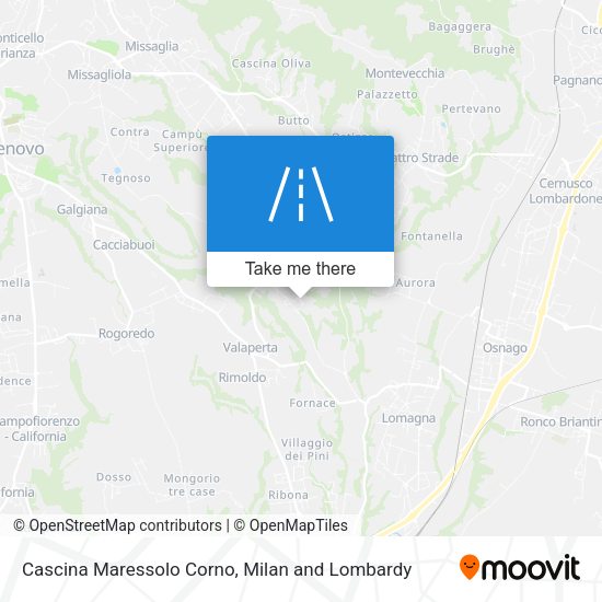 Cascina Maressolo Corno map