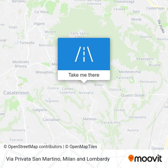 Via Privata San Martino map