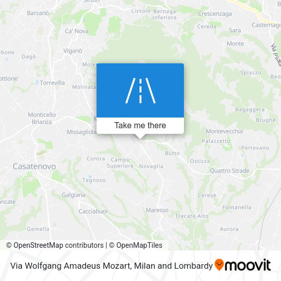 Via Wolfgang Amadeus Mozart map