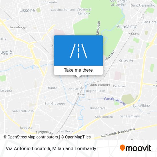 Via Antonio Locatelli map